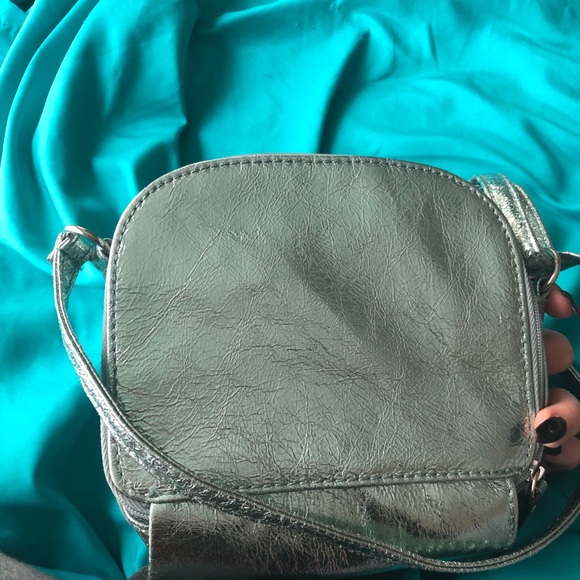 Small bluish silver handbag by Nicole - Picture 4 of 4